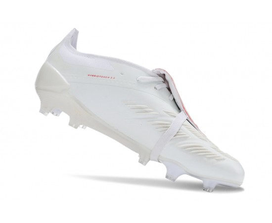 Adidas Predator Elite Tongue FG Beige White And Red Low Soccer Cleats For Men