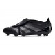 Adidas Predator Elite Tongue FG Black And Silver Low Soccer Cleats For Men