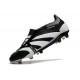 Adidas Predator Elite Tongue FG Black And White Low Soccer Cleats For Men