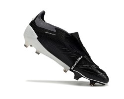 Adidas Predator Elite Tongue FG Black And White Low Soccer Cleats For Men