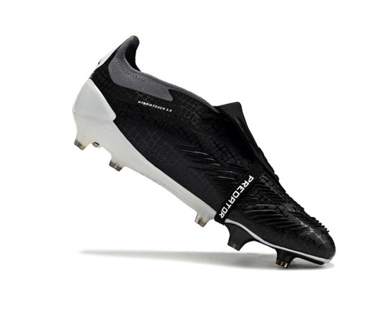 Adidas Predator Elite Tongue FG Black And White Low Soccer Cleats For Men