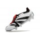 Adidas Predator Elite Tongue FG Black Red White And Silver Low Soccer Cleats For Men