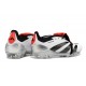 Adidas Predator Elite Tongue FG Black Red White And Silver Low Soccer Cleats For Men