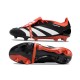 Adidas Predator Elite Tongue FG Black Red White Low Soccer Cleats For Men