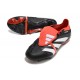 Adidas Predator Elite Tongue FG Black Red White Low Soccer Cleats For Men