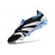 Adidas Predator Elite Tongue FG Black White Ltblue Low Soccer Cleats For Men