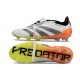 Adidas Predator Elite Tongue FG Black White Orange Low Soccer Cleats For Men