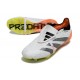 Adidas Predator Elite Tongue FG Black White Orange Low Soccer Cleats For Men