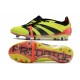 Adidas Predator Elite Tongue FG Black Yellow And Red Low Soccer Cleats For Men