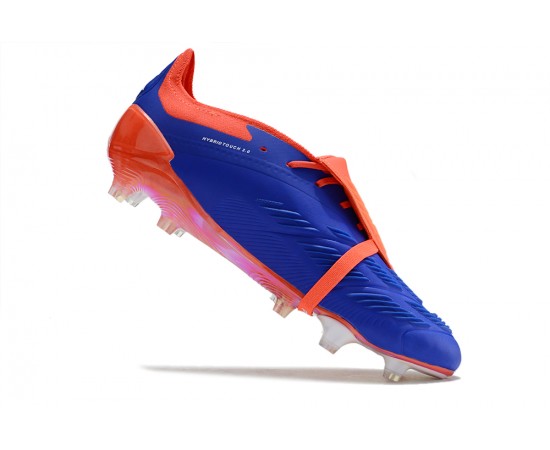 Adidas Predator Elite Tongue FG Deep Blue Orange And White Low Soccer Cleats For Men