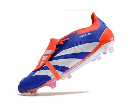 Adidas Predator Elite Tongue FG Deep Blue Orange And White Low Soccer Cleats For Men