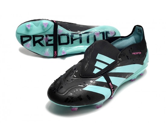 Adidas Predator Elite Tongue FG Ltblue And Black PinkLow Soccer Cleats For Men