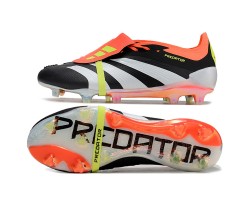 Adidas Predator Elite Tongue FG Orange White Yellow Low Soccer Cleats For Men