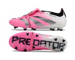 Adidas Predator Elite Tongue FG Pink Black And White Soccer Cleats For Men