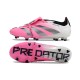 Adidas Predator Elite Tongue FG Pink Black And White Soccer Cleats For Men