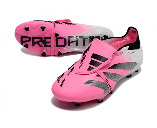 Adidas Predator Elite Tongue FG Pink Black And White Soccer Cleats For Men