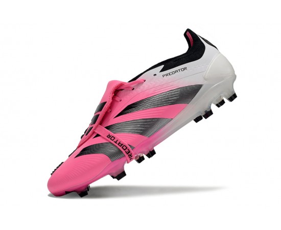 Adidas Predator Elite Tongue FG Pink Black And White Soccer Cleats For Men