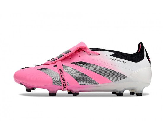 Adidas Predator Elite Tongue FG Pink Black And White Soccer Cleats For Men