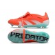 Adidas Predator Elite Tongue FG Red Ltblue Silver Low Soccer Cleats For Men