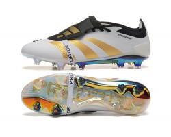 Adidas Predator Elite Tongue FG Soccer Cleats Gold White Black For Men 