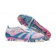 Adidas Predator Elite Tongue FG Soccer Cleats Pink Beige Ltblue For Men