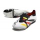 Adidas Predator Elite Tongue FG White Black Red Yellow Low Soccer Cleats For Men