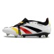 Adidas Predator Elite Tongue FG White Black Red Yellow Low Soccer Cleats For Men