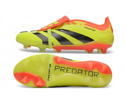 Adidas Predator Elite Tongue FG Yellow Black And Orange Low Soccer Cleats For Men