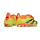 Adidas Predator Elite Tongue FG Yellow Black And Orange Low Soccer Cleats For Men