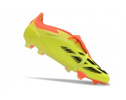 Adidas Predator Elite Tongue FG Yellow Black And Orange Low Soccer Cleats For Men