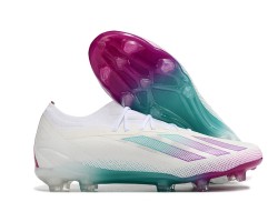 Adidas X 23 Crazyfast.1 FG  Soccer Cleats Beige White Purple For Men 