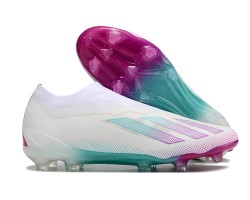 Adidas X 23 Crazyfast.1 Messi FG Boost Soccer Cleats Beige White Purple For Men 