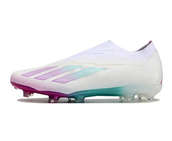 Adidas X 23 Crazyfast.1 Messi FG Boost Soccer Cleats Beige White Purple For Men