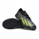 Adidas X Crazyfast.1 Laceless TF Low Soccer Cleats Black Green For Men