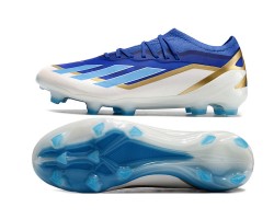 Adidas X Crazyfast.1 Messi FG Boost Soccer Cleats White Blue Deep Blue For Men And Women 