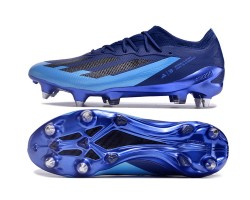 Adidas X Crazyfast1 SG Deep Blue And Blue Low Soccer Cleats For Men