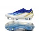 Adidas X Crazyfast1 SG Deep Blue Gold Ltblue White Low Soccer Cleats For Men