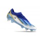 Adidas X Crazyfast1 SG Deep Blue Gold Ltblue White Low Soccer Cleats For Men