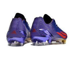 Adidas X Crazyfast1 SG Deep Blue Orange Black Low Soccer Cleats For Men