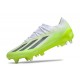 Adidas X Crazyfast1 SG Green White Black Low Soccer Cleats For Men