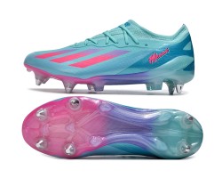 Adidas X Crazyfast1 SG Ltblue Pink Low Soccer Cleats For Men