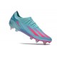 Adidas X Crazyfast1 SG Ltblue Pink Low Soccer Cleats For Men