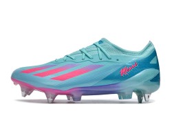 Adidas X Crazyfast1 SG Ltblue Pink Low Soccer Cleats For Men