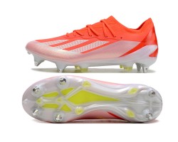 Adidas X Crazyfast1 SG Silver Orange Yellow Low Soccer Cleats For Men