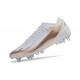 Adidas X Crazyfast1 SG White Gold Silver Low Soccer Cleats For Men