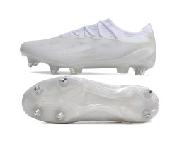 Adidas X Crazyfast1 SG White Silver Low Soccer Cleats For Men