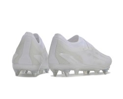 Adidas X Crazyfast1 SG White Silver Low Soccer Cleats For Men