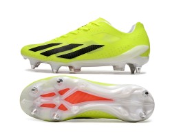 Adidas X Crazyfast1 SG Yellow Black Orange Low Soccer Cleats For Men