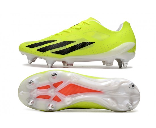 Adidas X Crazyfast1 SG Yellow Black Orange Low Soccer Cleats For Men