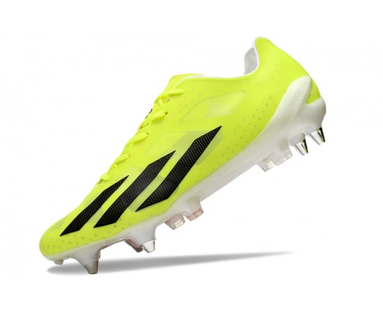 Adidas X Crazyfast1 SG Yellow Black Orange Low Soccer Cleats For Men